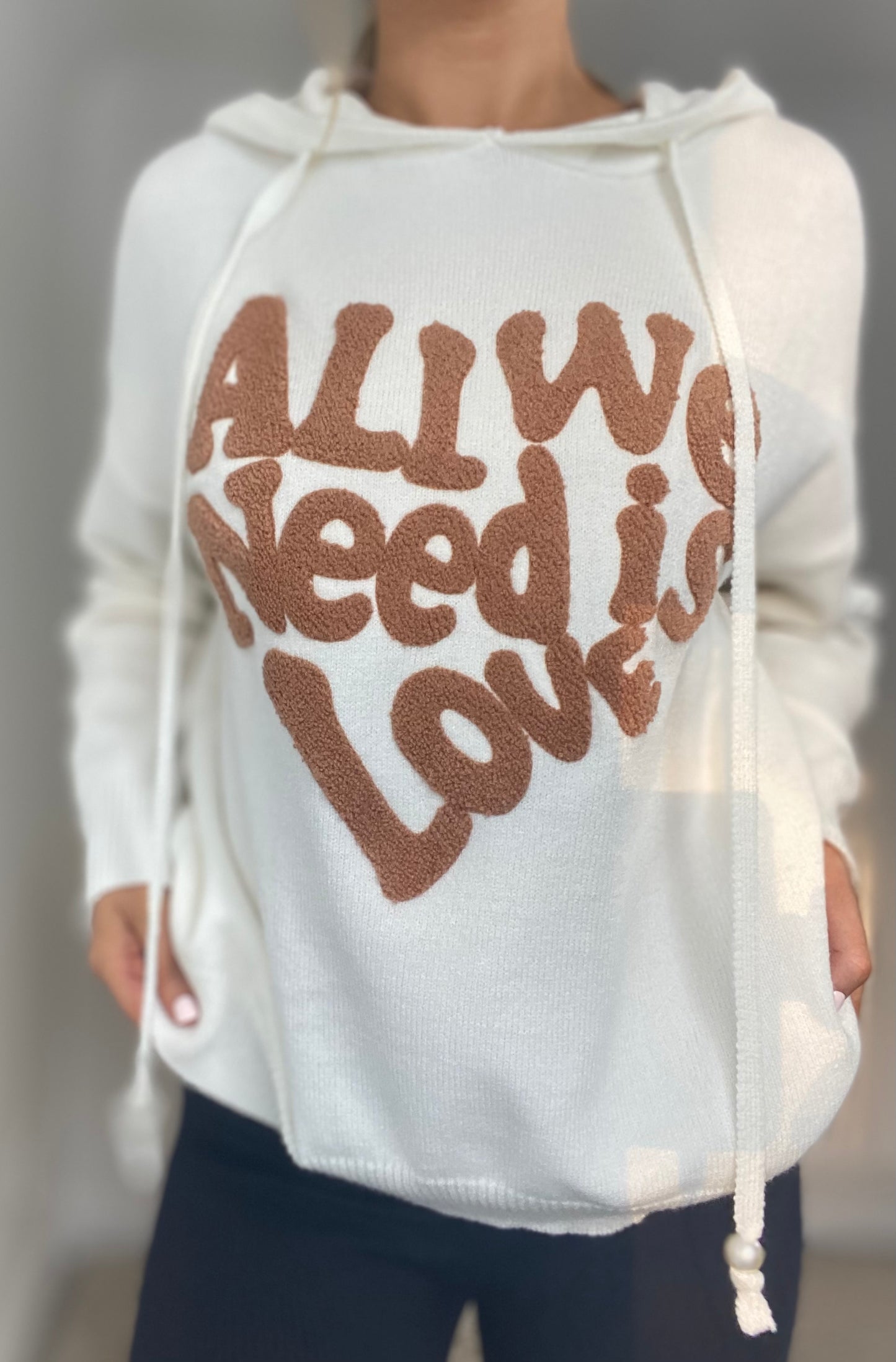 "All We Need is Love" Knit Jumper