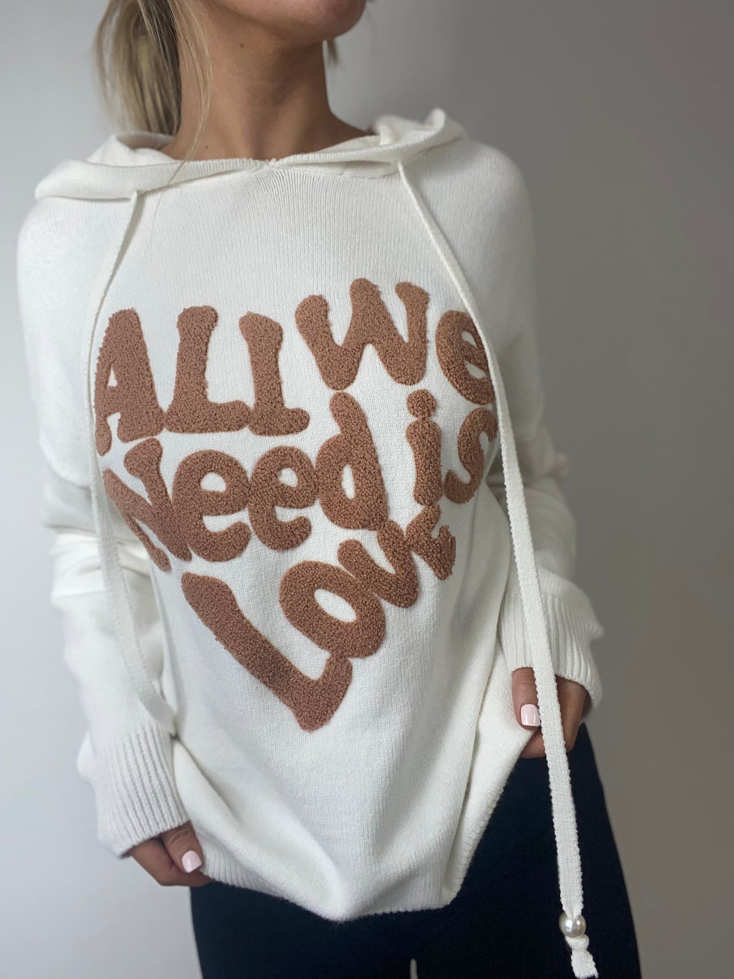 "All We Need is Love" Knit Jumper